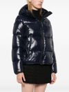 Short quilted Biddy puffer jacket in blue