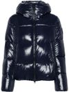 Short quilted Biddy puffer jacket in blue