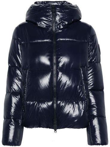 Short quilted Biddy puffer jacket in blue