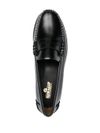 Dan Lug black leather loafers