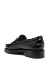 Dan Lug black leather loafers