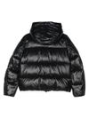 Short quilted Biddy puffer jacket in black