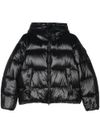 Short quilted Biddy puffer jacket in black