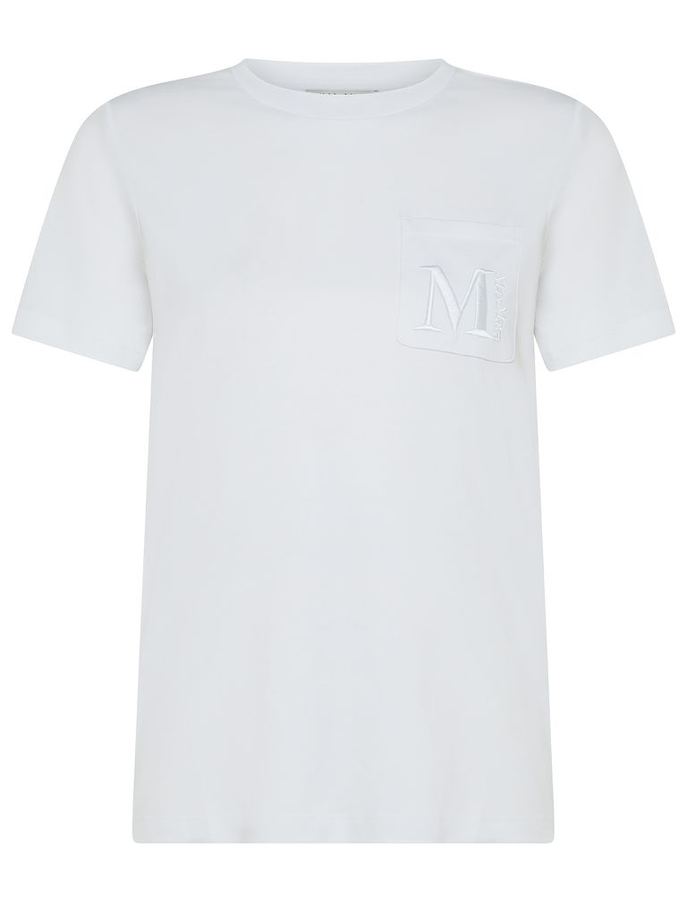 Shop 's Max Mara Madera White Cotton T-shirt