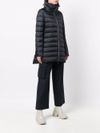 Long Lydia quilted puffer jacket.