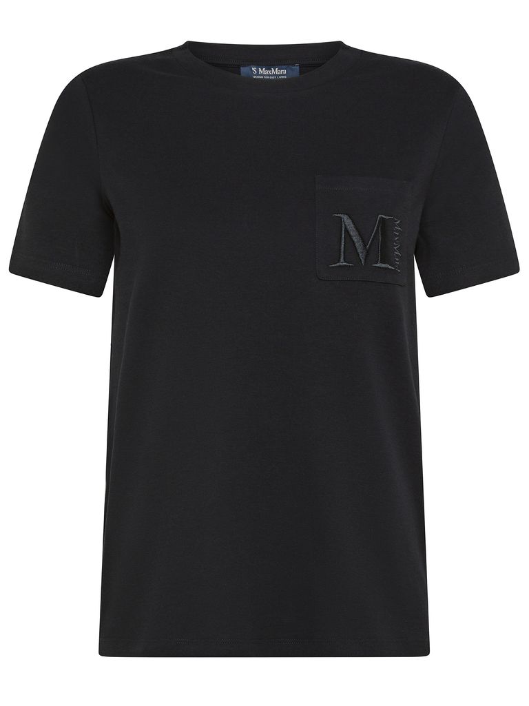 Madera black cotton T-shirt.