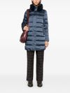 Long Dalea puffer jacket with fur