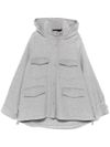 paltò - Fosca short gray wool coat