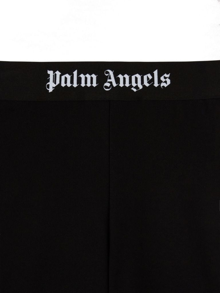 Shop Palm Angels Cotton Sweatpants With Logo In Black