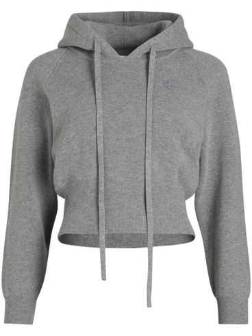 PATOU - Cropped wool sweater with hood