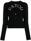 Wool sweater with logo