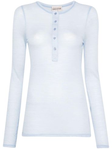 SEMI COUTURE - Filomena light blue wool sweater