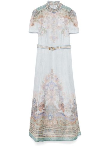 Linen and silk Eden midi dress