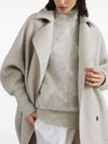 brunello cucinelli - Double-breasted cashmere coat - 1