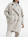 brunello cucinelli - Double-breasted cashmere coat - 5