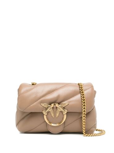 Leather quilted Love Puff Mini crossbody bag