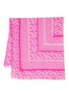 Monogram-print scarf