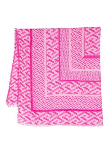 VERSACE - Monogram-print scarf