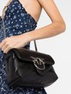 Leather quilted Love Puff Mini crossbody bag