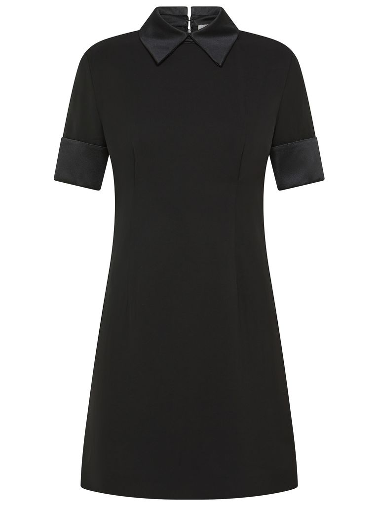 Shop Sportmax Cipro Short Dress In Viscose In Black