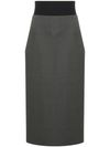 sportmax - Wool Anny midi skirt