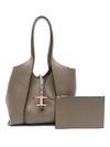 Timeless medium tote bag in leather