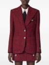 Blazer in lana a quadri