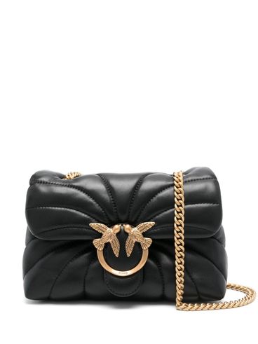 Leather quilted Love Puff Mini crossbody bag