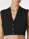 sportmax - Folk crop gilet with buttons - 3