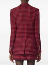 Checked wool blazer