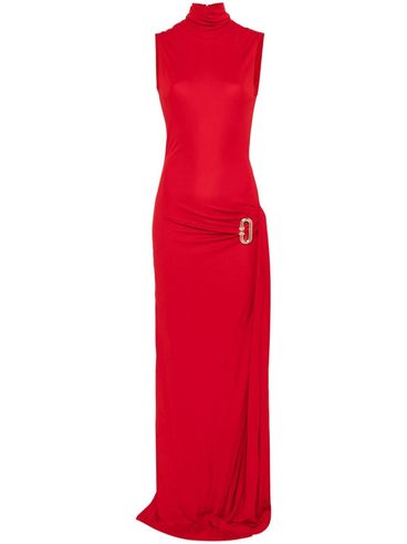 CASABLANCA - Draped high-neck long dress