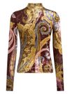 Top con stampa paisley