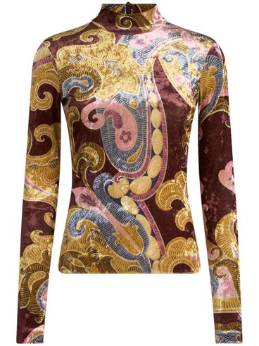 Paisley print top