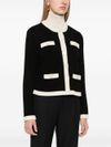 Kendra black wool cardigan