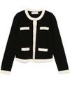 Kendra black wool cardigan