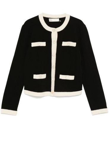 TORY BURCH - Cardigan Kendra in lana nero