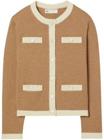 Cardigan Kendra in lana beige