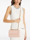 Small pink leather Fleming Convertible shoulder bag