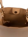 Beige leather McGraw bucket bag