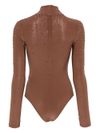 andreadamo - High-neck bodysuit with rhinestones - 1