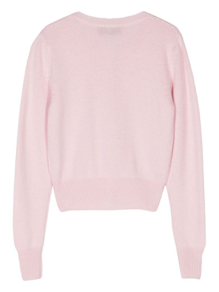 Shop Wild Cashmere Sandra Cardigan In Cashmere In Pink