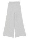 Stella wide-leg pants in wool and cashmere