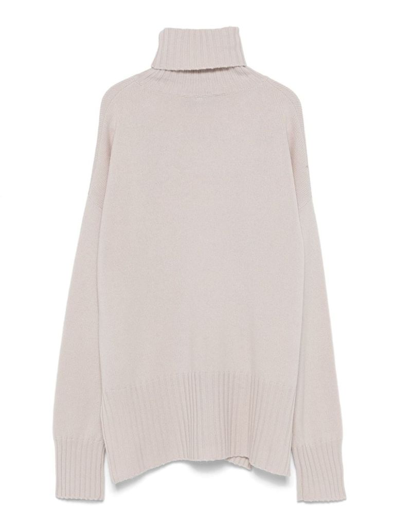 Shop Wild Cashmere Katie Wool And Cashmere Sweater In Beige