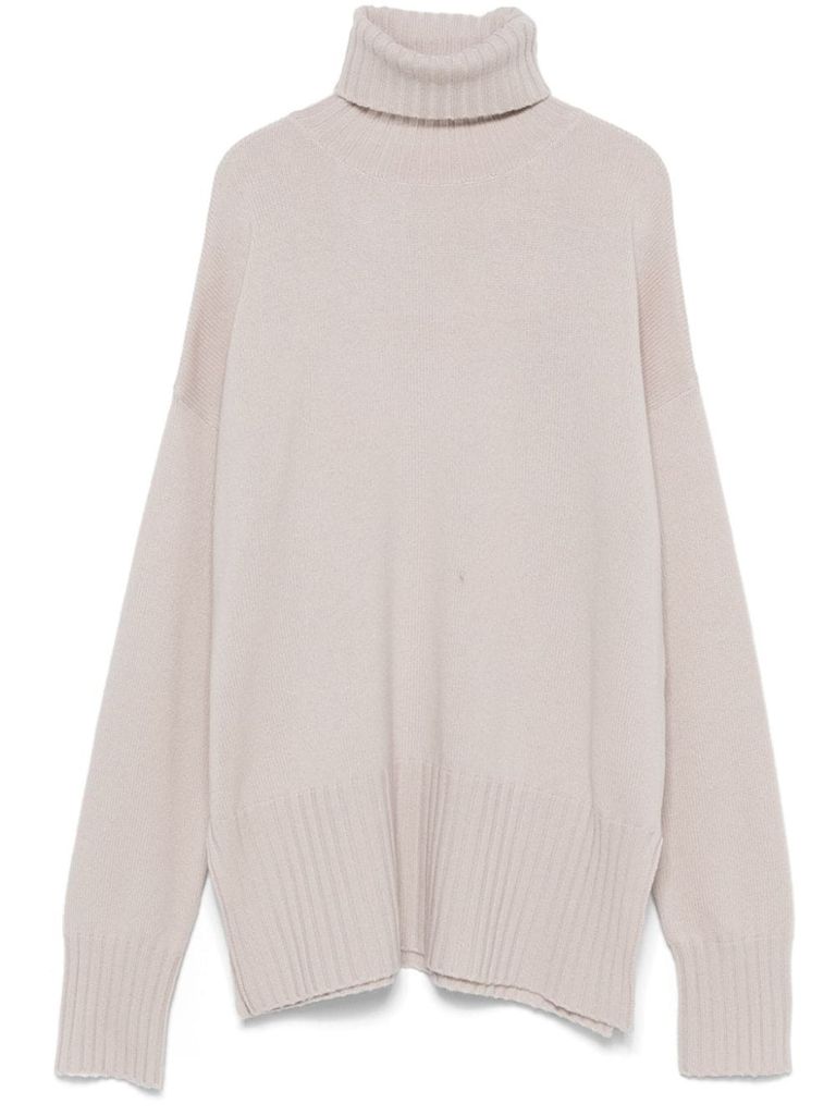 Shop Wild Cashmere Katie Wool And Cashmere Sweater In Beige