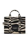 Medium zebra-print cotton tote bag