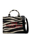 Medium zebra-print cotton tote bag