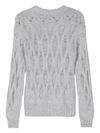 Lyric sweater in perforated cashmere