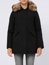 Artic fur-lined padded parka