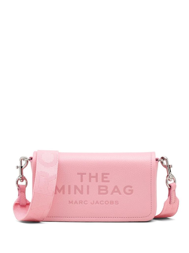 Shop Marc Jacobs The Mini Bag In Pebbled Leather In Pink