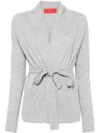 wild cashmere - Cardigan Kelly in lana e cashmere con cintura